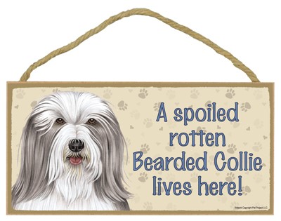 Spoiled Rotten Wood Dog Signs