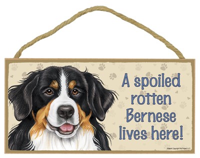 Spoiled Rotten Wood Dog Signs