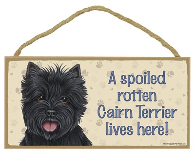 Spoiled Rotten Wood Dog Signs