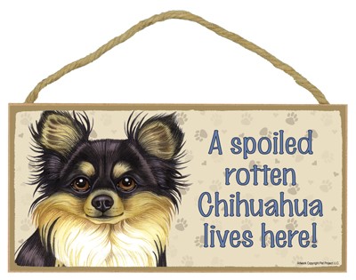 Spoiled Rotten Wood Dog Signs