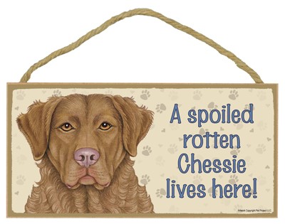 Dog plaques that are USA made that measure 5" x 10" in size - A spoiled rot…