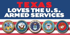 (Your state name) Loves the U.S. Armed Services   (for example: Michigan Lo...