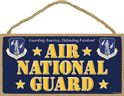 Military  Air National Guard Wood Plaque Sign