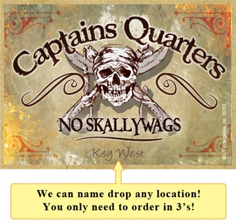 Captains quarters wood fridge magnets - measure 2.5" x 3.5" x 1/8"  thick. …