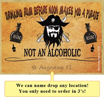 Does drinking rum before noon make you a pirate not an alcoholic wood fridg…
