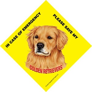 In Case of Emergency Please Save my Golden Retrievers / PLURAL Save My Pet …