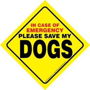 In Case of Emergency Please Save my DOGS / PLURAL Save My Pet signs with su…