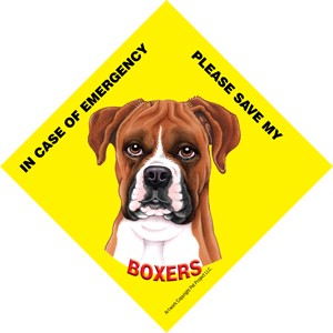 In Case of Emergency Please Save my Boxers (uncropped) / PLURAL Save My Pet…