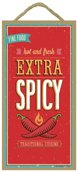 Extra Spicy, fine food, hot and fresh, traditional cuisine Southwest design...