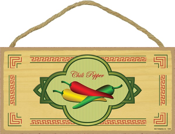Chile Pepper - yellow, red, green with red and green border Southwest desig...
