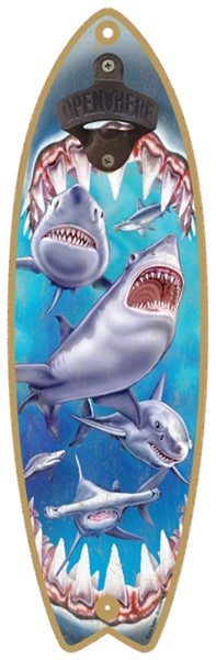 Shark Attack - Surfboard bottle opener