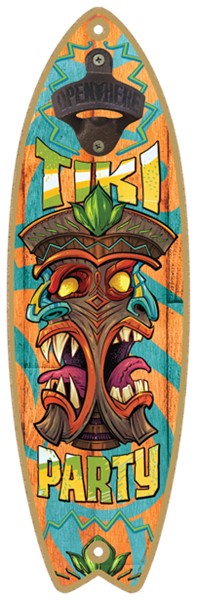 Tiki Party - Surfboard bottle opener