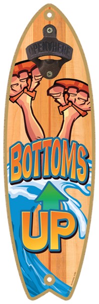 Bottoms Up - Surfboard bottle opener