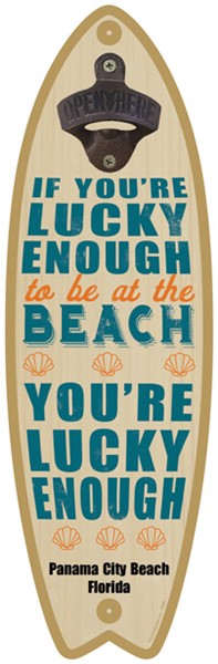 If you're lucky enough to be at the beach - Surfboard bottle opener