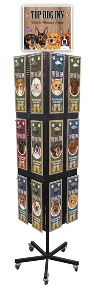 1 - 5" x 15" Dog Breed Bottle Opener Plaque Display featuring the artwork o...