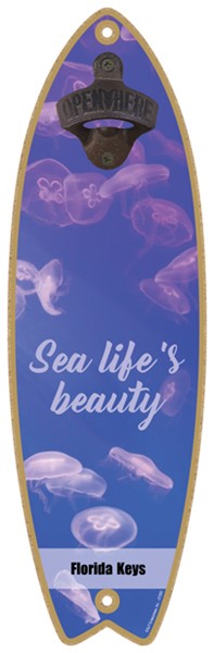 Sea life's beauty - Jellyfish - Surfboard bottle opener