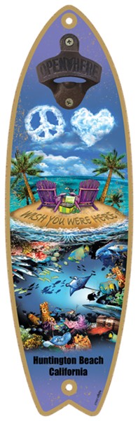 Wish you were here - Surfboard bottle opener