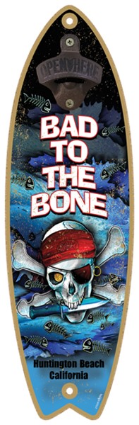Bad to the bone - Surfboard bottle opener