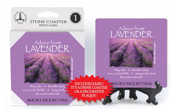 Lavender / Advice From - 4" x 4" Table Coaster - 1 Per Pack With Easel