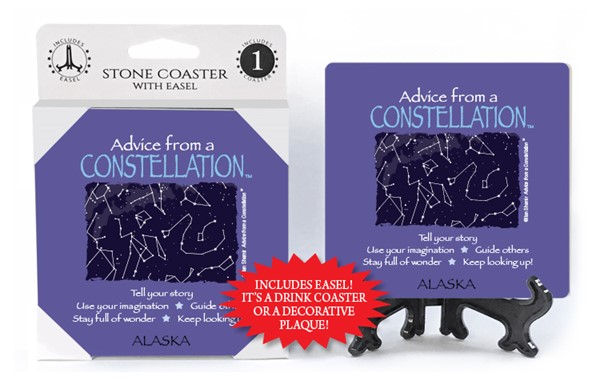 Constellation / Advice From - 4" x 4" Table Coaster - 1 Per Pack With Easel