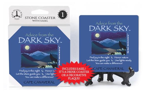 Dark Sky / Advice From - 4" x 4" Table Coaster - 1 Per Pack With Easel