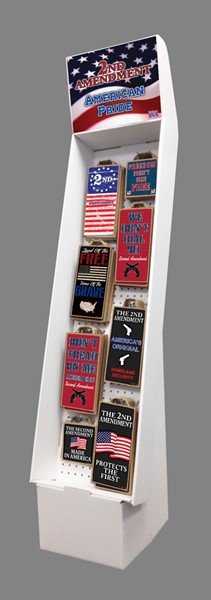 1- 2ND AMENDMENT WOOD SIGNS Cardboard Floor Display