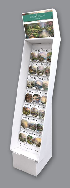 1- THOMAS KINKADE TABLE COASTERS Cardboard Floor Display