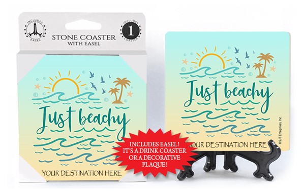Just beachy absorbent stone coaster