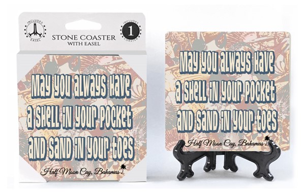 May you always have a shell in your pocket and sand in your toes   1-pack with e