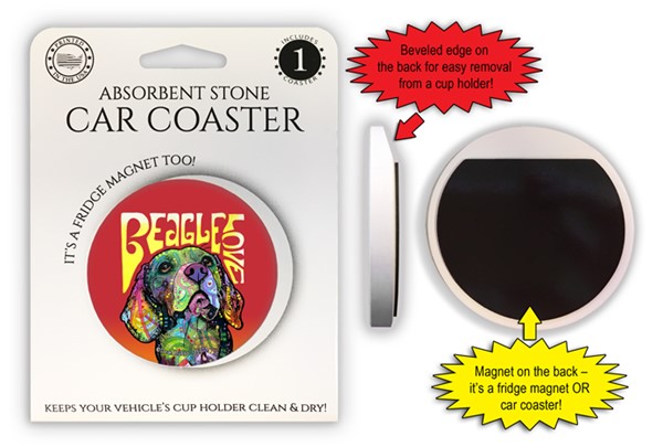 Dog car coasters best sale