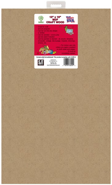 10" x 16"  MDF wood for crafting