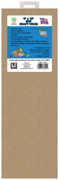 5" x 15"  MDF wood for crafting