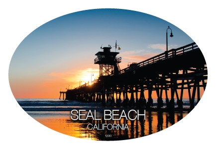 Seal Beach, California - Pier at dusk