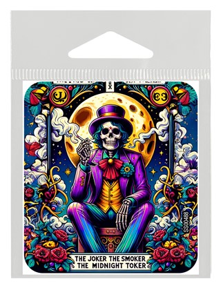 The Joker The Smoker The Midnight Toker Tarot Card Sticker
