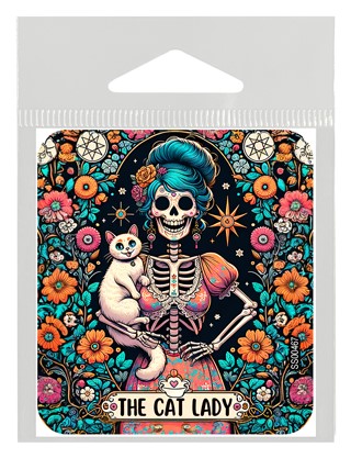 The Cat Lady Tarot Card Sticker