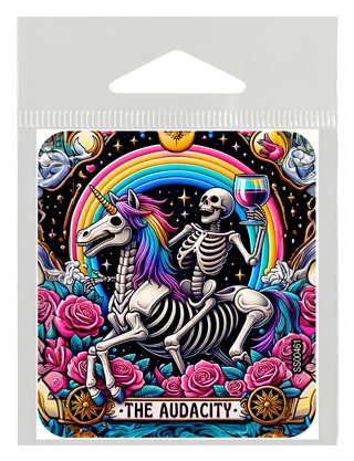 The Audacity Tarot Card Sticker.