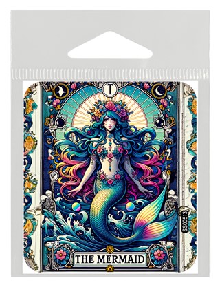 The Mermaid Tarot Card Sticker
