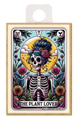 The Plant Lover Tarot Card Wood Magnet