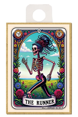 The Runner Tarot Card Wood Magnets