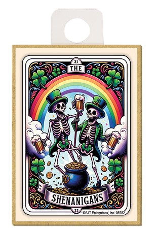 The Shenanigans Tarot Card Wood Magnets