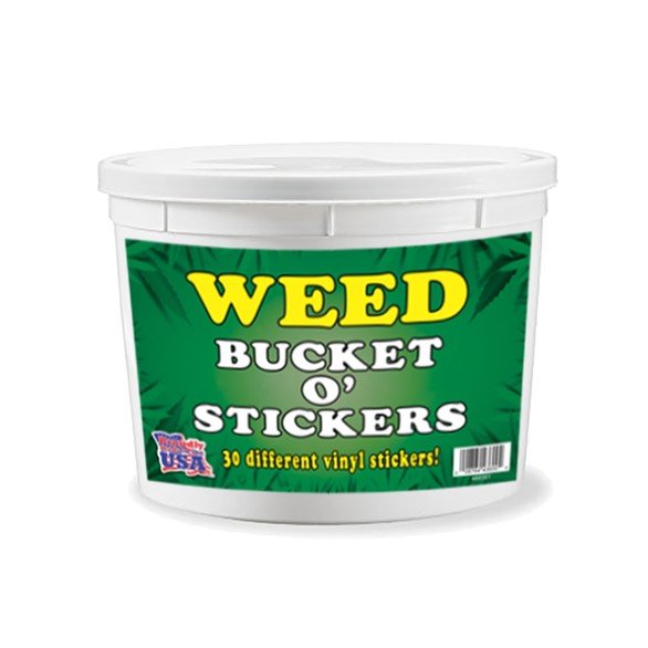Weed Bucket o' Stickers