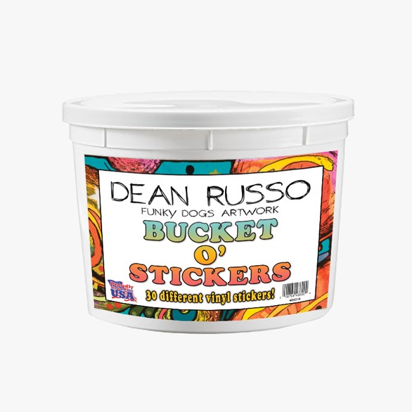 Dean Russo Bucket o' Stickers - contains 30 different designs.