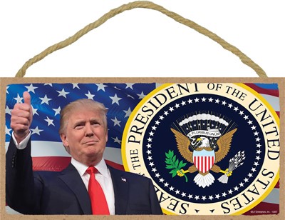 Trump - Seal of the President of the United States Wood Plaque
