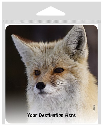 Fox (close-up) large sticker.