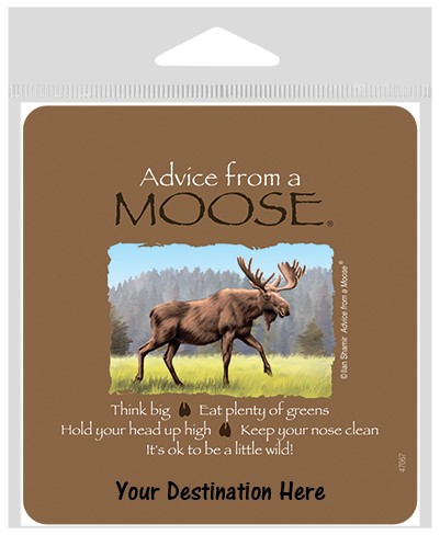 Advice from a Moose Large Sticker