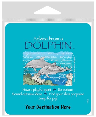Advice from a Dolphin Large Sticker