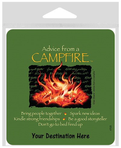 Advice from a Campfire Large Sticker