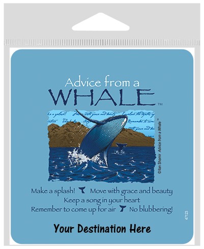 Advice from a Whale Large Sticker