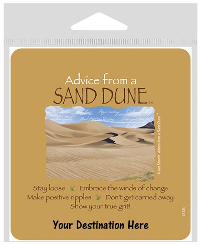 Advice from a Sand Dune Large Sticker