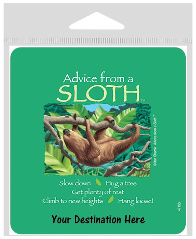 Advice from a Sloth Large Sticker